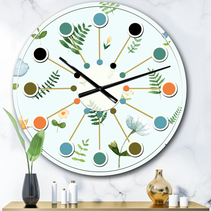 Horloge murale rétro Mid-Century, Petit