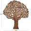 Décoration murale grand arbre sculpté en bois de manguier avec volutes-91855261