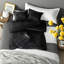 Ensembles de literie de luxe en velours, polyester noir, style glamour pour la maison