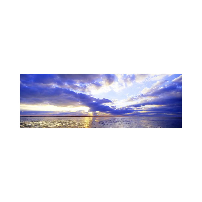 Majestic Sunset, Germany - Wrapped Canvas Panoramic Print, 30.48 cm H x 91.44 cm W x 3.175 cm D