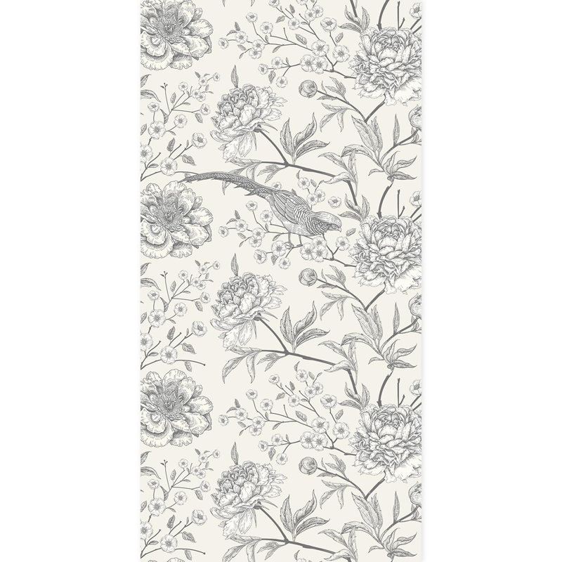 Bordure florale pelez et collez, L 96 po x l 48 po