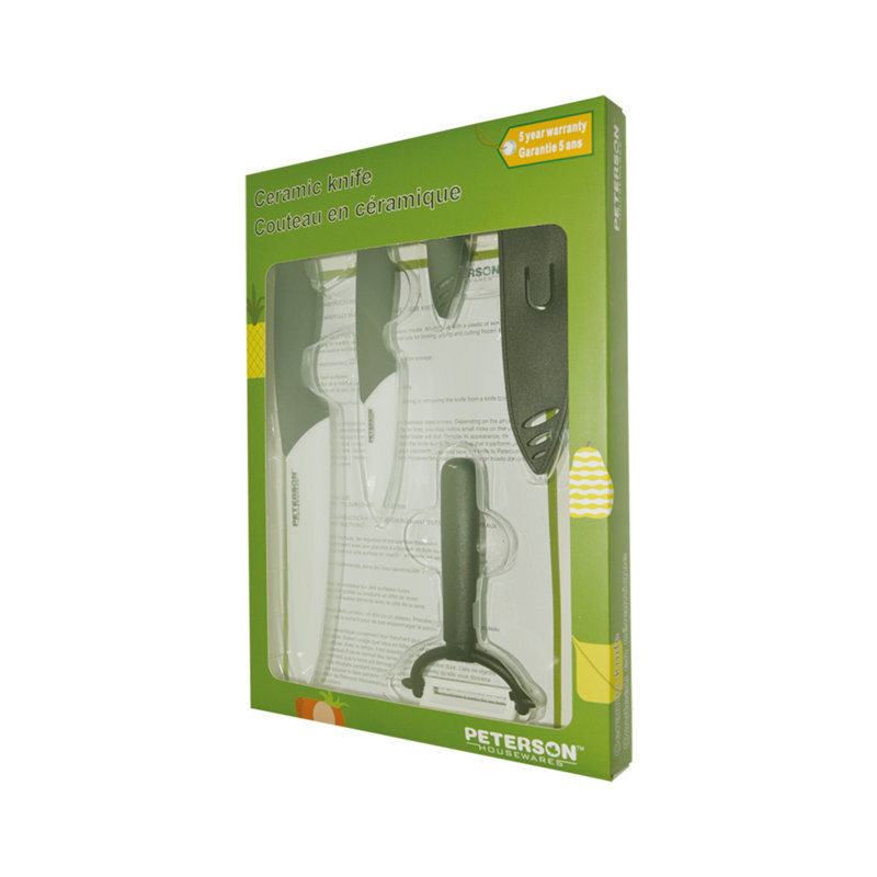 Peterson Housewares Inc. 3 Piece Ceramic Assorted Knife Set