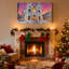 Ensemble de 3 impressions sur toile de la cathédrale de Noël-321551408