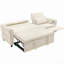 Canapé convertible 2 en 1 avec lit escamotable et fauteuil inclinable réversible, parfait pour les salons modernes