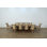 Manfro 11 Piece Manfro Dining Set With Damask Gold Chair