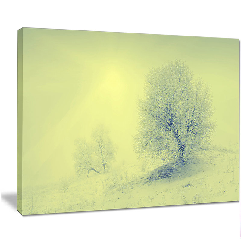 «Beautiful Winter Snow Valley», reproduction de photo sur toile tendue, H 12 po x l 20 po