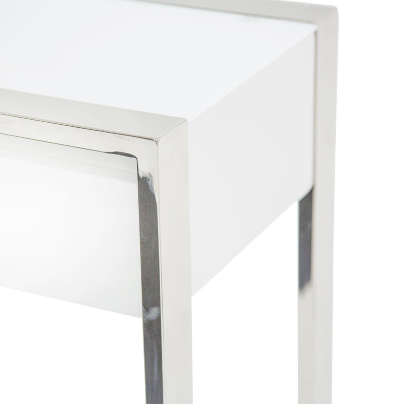 State St. 54'' Glass Top Console Table