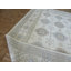 Tapis décoratif en laine de conception unique Oushak noué à la main Ivoire 8 pi 11 po x 11 pi 9 po Oushak
