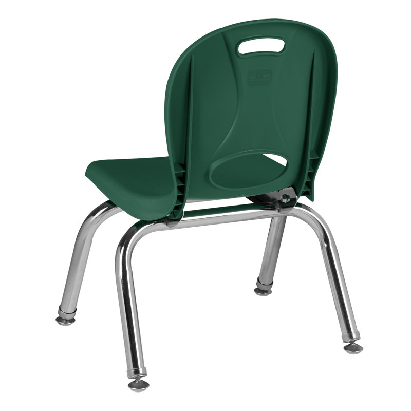 Chaises de classe empilables en plastique avec sièges profilés Structure Series, Vert pomme, 16 po