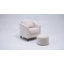 Fauteuil demi-tonneau avec repose-pieds Hintz-1679393697