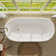 Selene 59'' x 27.5'' Freestanding Soaking Acrylic Bathtub with Side Drain