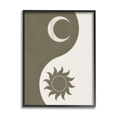 " Solar & Lunar Yin Yang Shape Spiritual Motif " by JJ Design House LLC