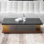 Table basse rectangulaire en bois