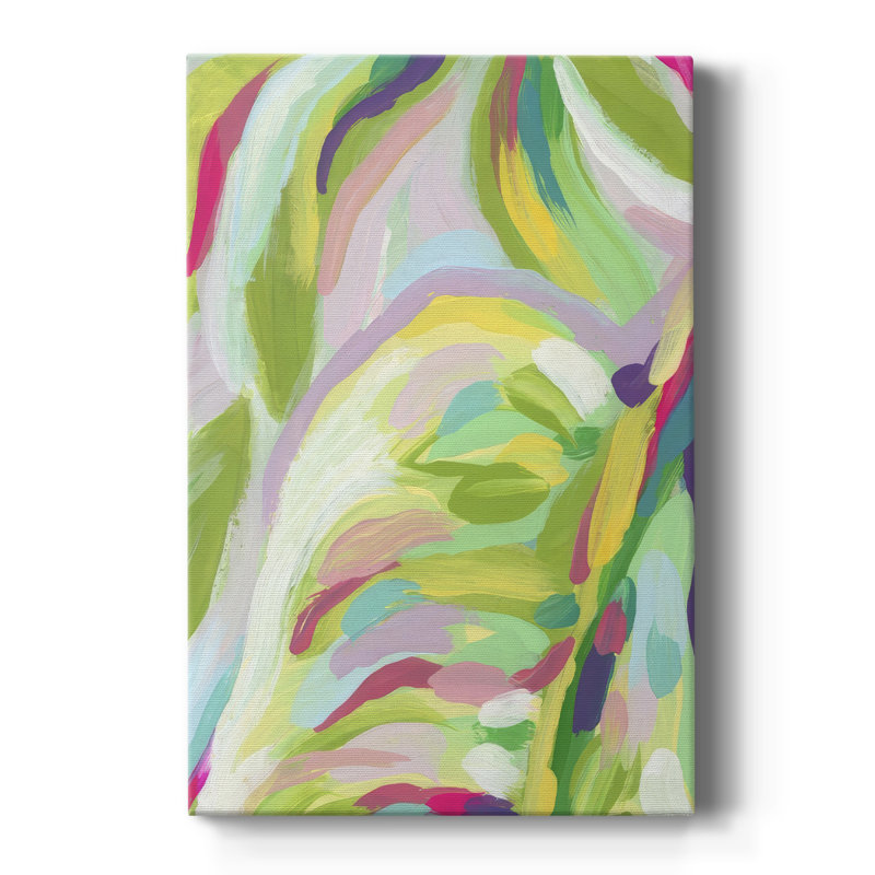 Bright Tropical Abstraction IV - galerie sur mesure, H 36 po x l 24 po