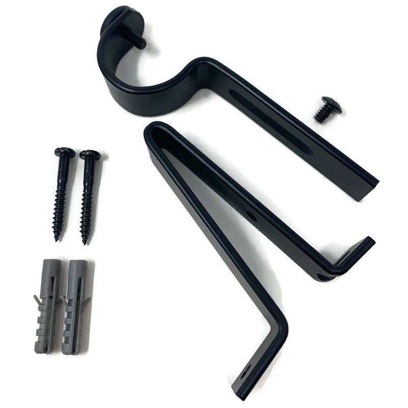 Support de fixation 2,37 po Petrosky, Noir