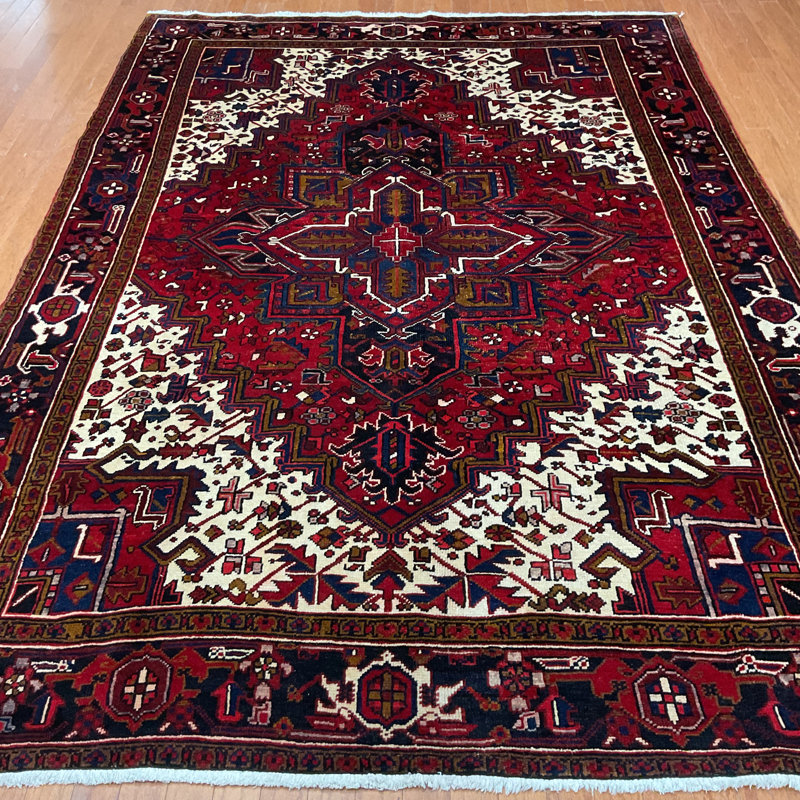 HERAT ORIENTAL Handmade Heriz Wool Rug