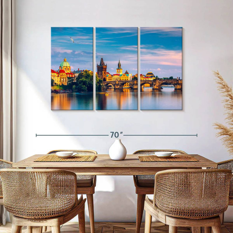 Charles Bridge And Cityscape