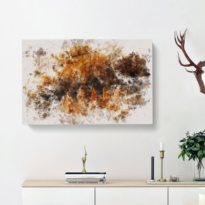 A Golden Forest - Wrapped Canvas