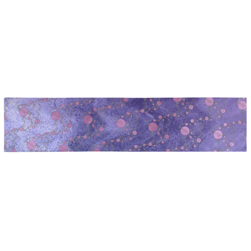 Avicia Planets Stars Table Runner, 90" L x 16" W, Candy Ombre 