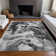 Machine Washable Indoor/Outdoor Cinead ACN1720 Gray Rug