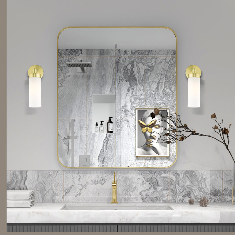 Ainikki Dimmable Bath Sconce, Satin Brass