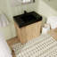 Meuble-lavabo simple 29,57 po Ninnekah avec plateau en résine