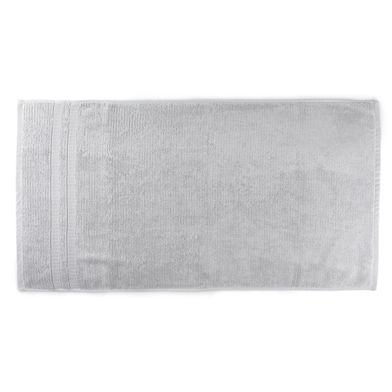 Soft Hand Towel Set (2 Pieces), Grey, 19.7 x 35.4 inches | 60% Bamboo, 40% Cotton, 16.2 oz/yd² | Machine Washable at 104°F | Highly Absorbent & Quick-Drying | Perfect for Bathroom, Spa, or Gym Use