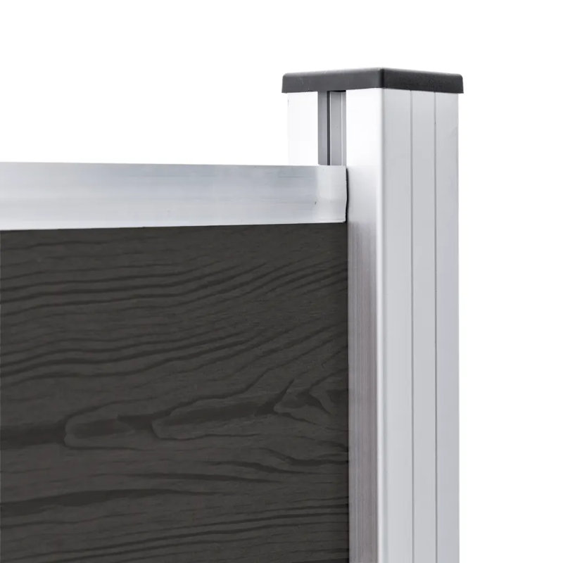 Marathovounos Fence Panel WPC 180x105 cm Black