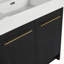  Meuble-lavabo autoportant avec lavabo en résine, avec porte à fermeture douce, ensemble KD-111831325