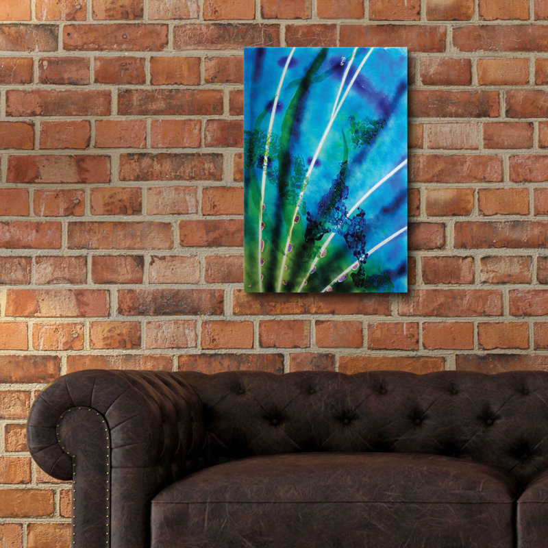 «Lion Fish Fin» par Rita Shimelfarb, art mural en verre acrylique, H 24 po x l 16 po x P 0,2 po