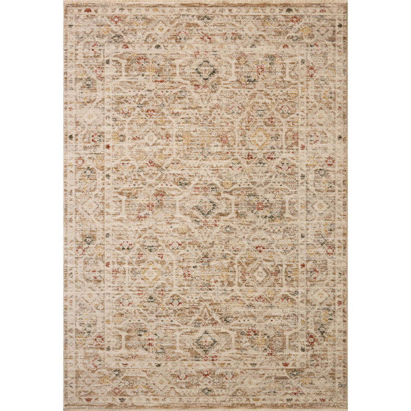 Tapis naturel / multicolore Loloi Clarisse, Rectangle 3 pi 11 po x 5 pi 7 po
