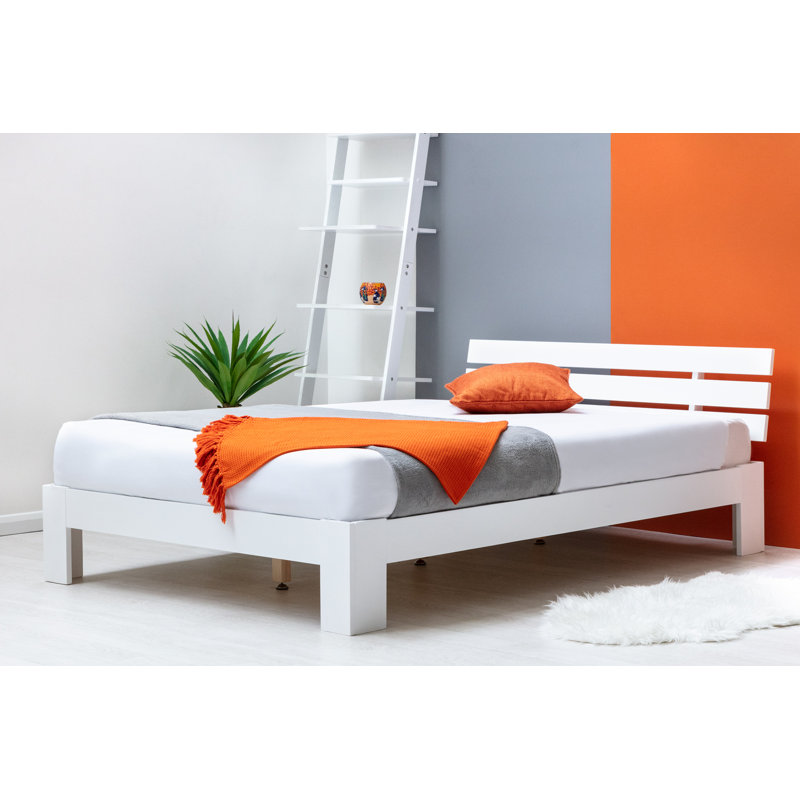 Strickler Solid Wood Bed, Double (4'6'), 23cm Coil Spring