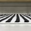 Tapis rayé noir / blanc Aarhus-305997500