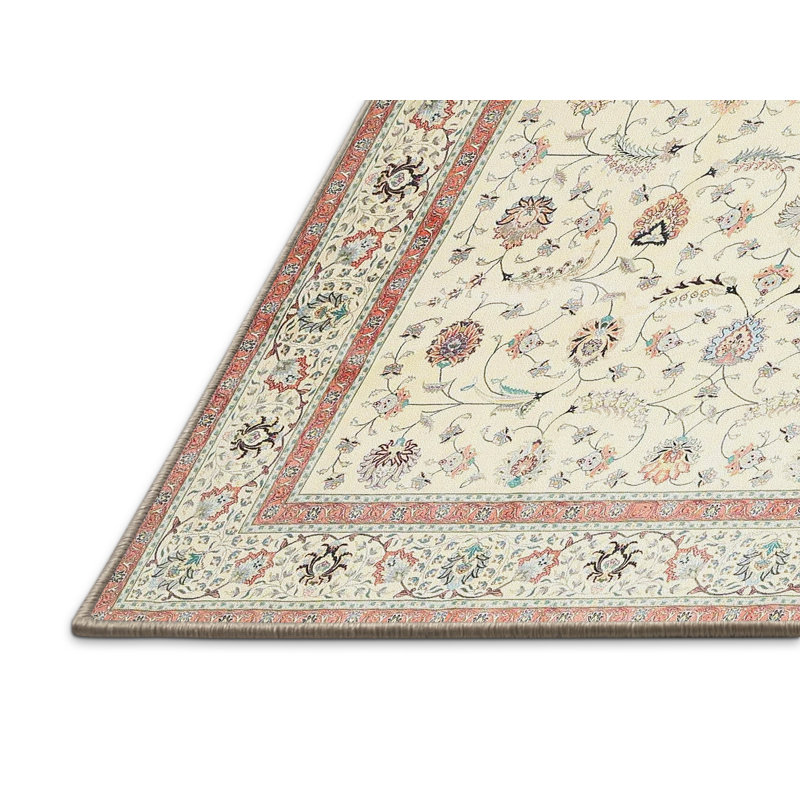Mahnoor Floral Indoor Rug, Rectangle 5' x 7'