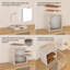 Armoire de rangement pliable blanche avec porte, contenant de fabrication robuste en acier et en bois, assemblage rapide pour le bureau à domicile