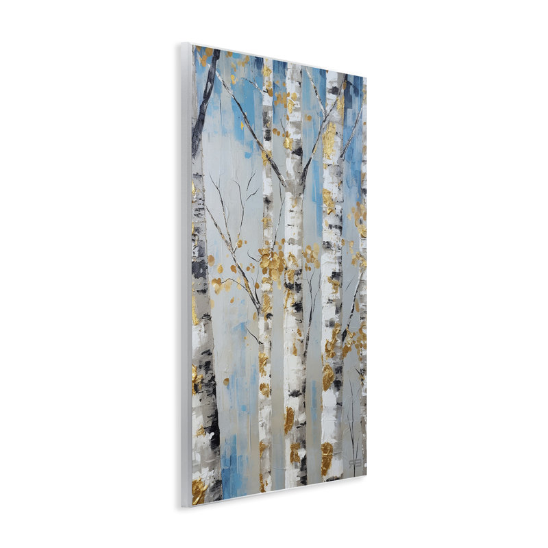 «Birch Trees Foliage» par Roozbeh Bahramali, H 19 po x l 13 po