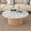 Table basse ronde en bois marbré 36 "-1738298914