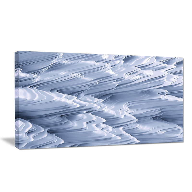 " Snowy Hills 3D Texture ", 12" H x 20" W x 1" D