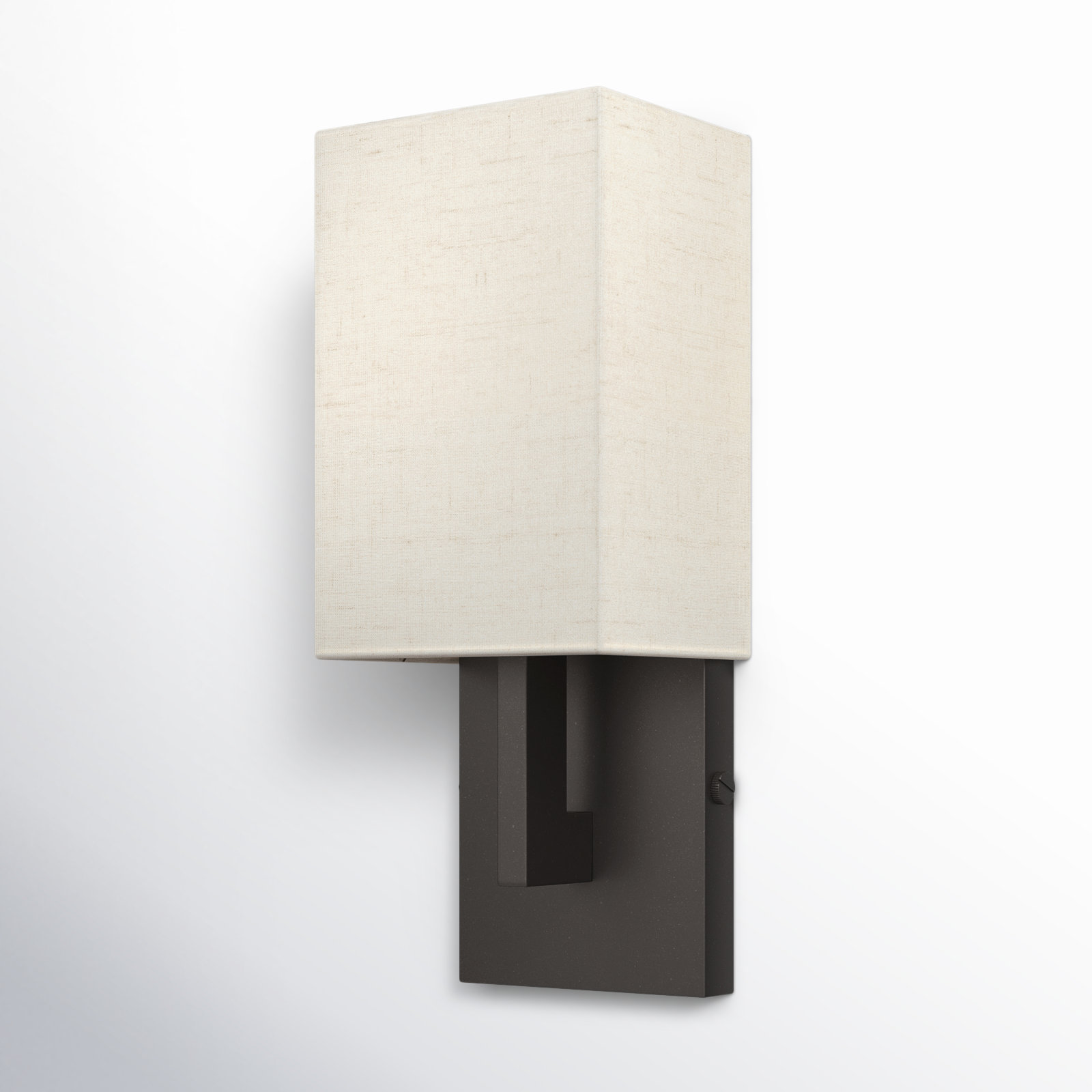 Flaire Single Light Dimmable Flush Mounted Sconce, English Bronze, 13" H x 36" W x 11" D