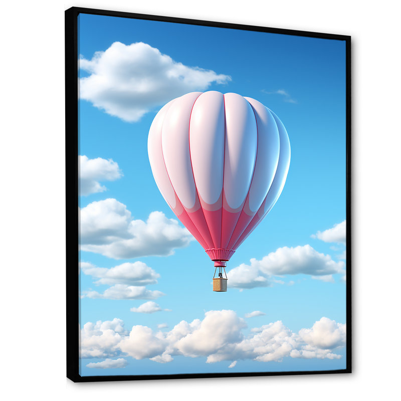 Skyhigh Balloon Whimsy I, Cadre flottant noir, H 44 po x l 34 po x P 1,5 po
