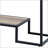 Rustic Oak And Black Finish Sofa Table