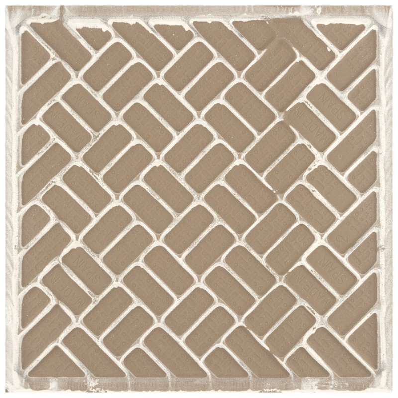 Llama Stella Loire 10" x 10" Porcelain Marble Look Wall & Floor Tile, Noce