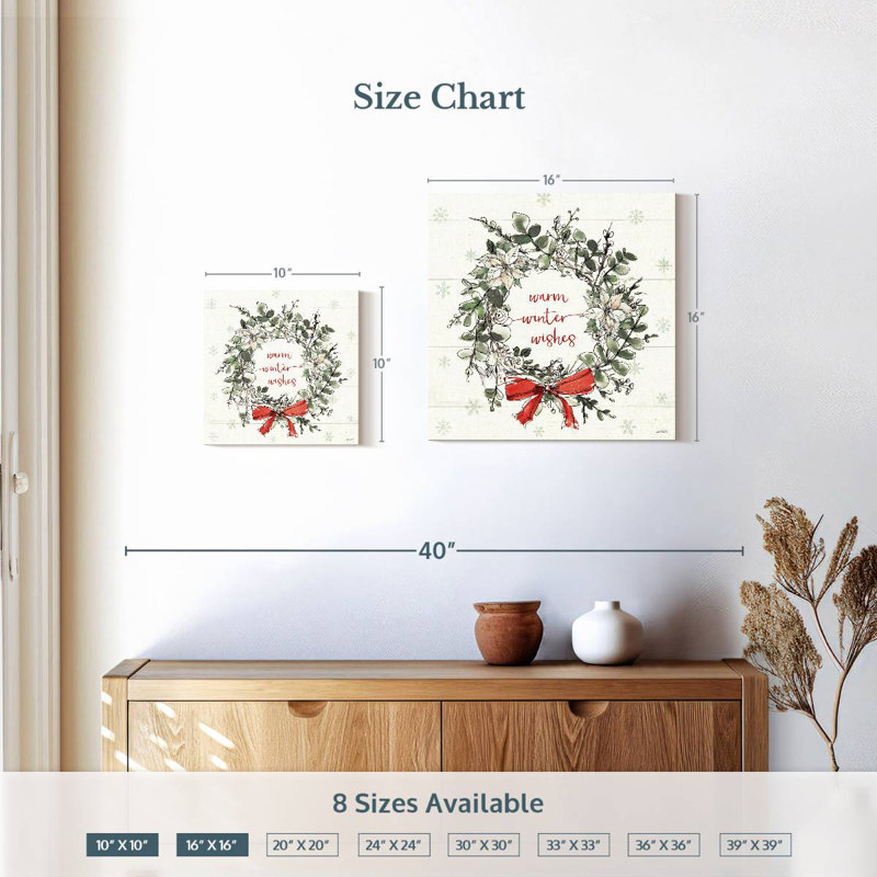Lelend Modern Farmhouse VII Christmas, H 10 po x l 10 po