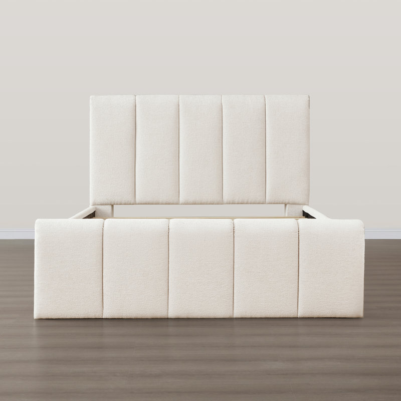 Lit plateforme tapissier Woodcroft