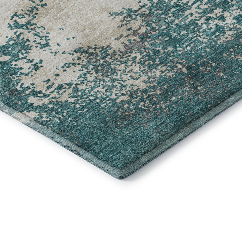 Tapis moderne lavable à la machine de qualité supérieure AMF1027, Rectangle 2 pi 6 po x 3 pi 10 po