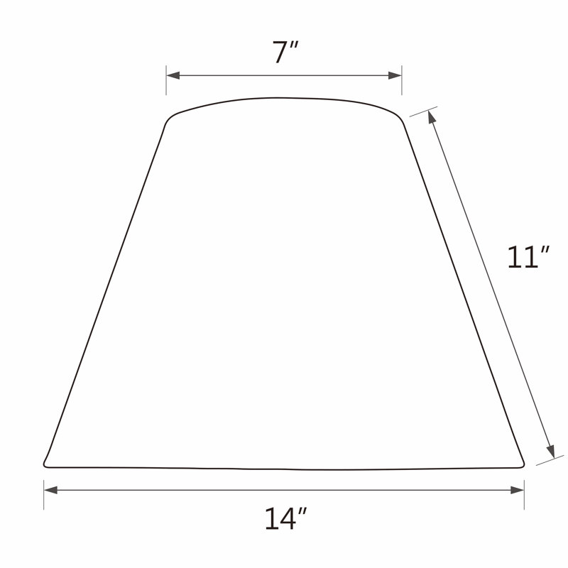 11'' H Linen Empire Lamp Shade