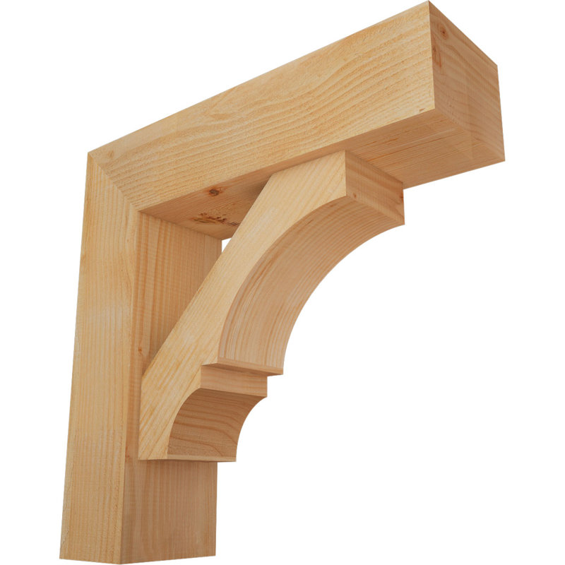 Support de bloc Balboa avec entretoise décalée, 28 po x 28 po, Sapin Douglas de l 8 po (scié brut)