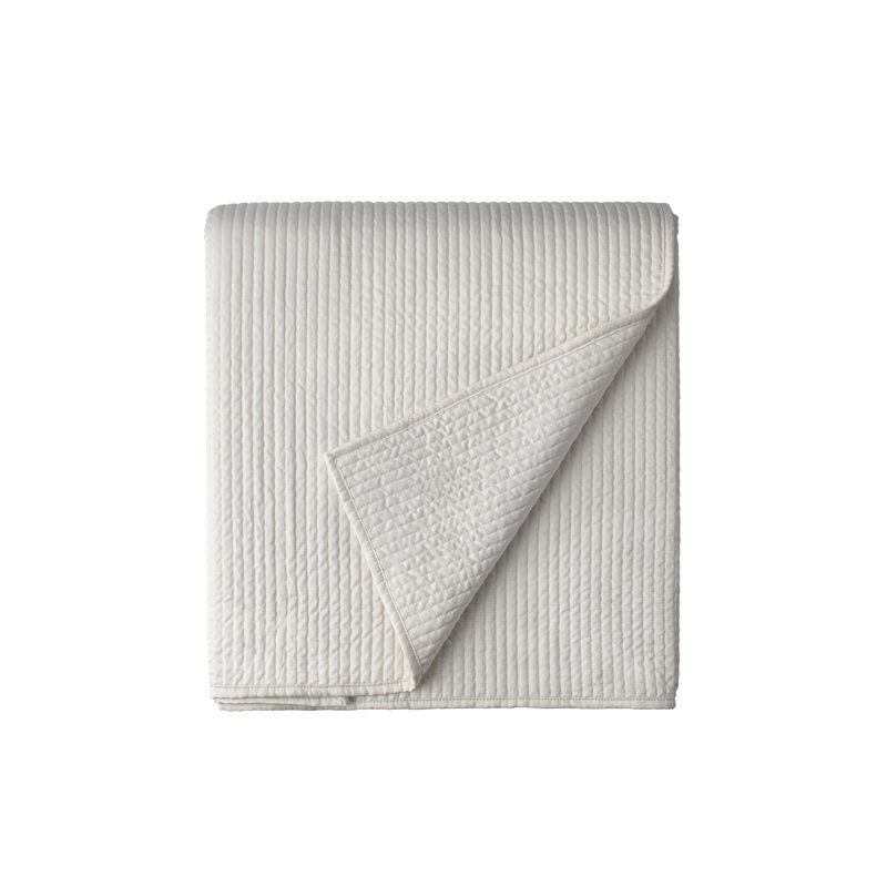 Retro Coverlet, Queen Coverlet, Ivory