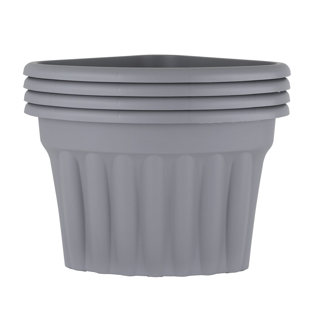 Wham Vista Corner Planter Upcycle Grey