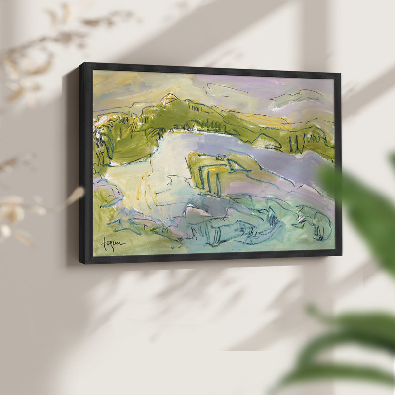 Treasured Island -Framed Print - Restickable, 8" H x 10" W, Black